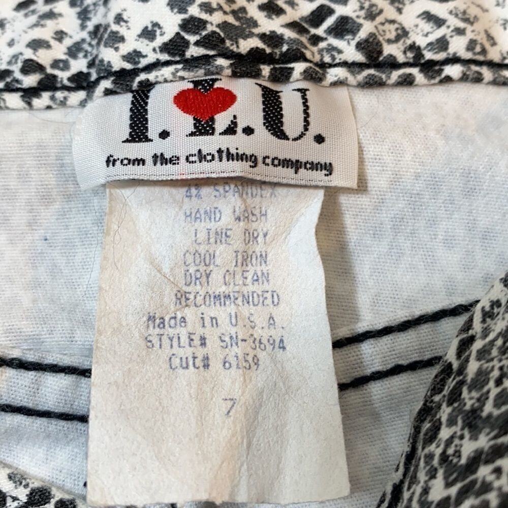 I L U Python Print Pants Python Size 7 - image 4